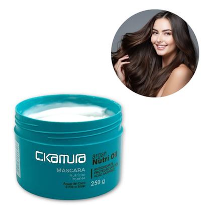 Imagem de Máscara Argan Nutri Oil C Kamura Nutrição Intensa Antifrizz