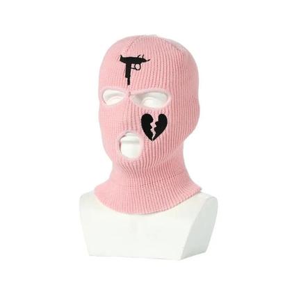 Máscara Balaclava De Tricô Unissex Quente E À Prova De Vento Para