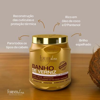 Imagem de Máscara Banho de Verniz Forever Liss 1kg