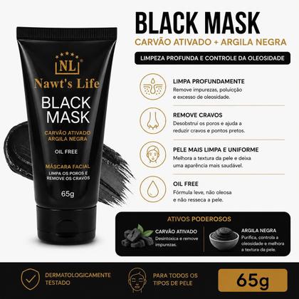 Imagem de Mascara Black Facial Nawts Life