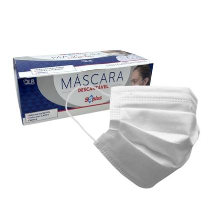 Imagem de Máscara branca c/50 ssplus + touca branca c/100 anadona