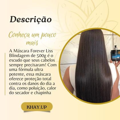 Imagem de Máscara Cabelo - Forever Liss - Blindagem - Hidratante 500g