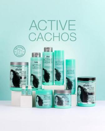 Imagem de Mascara Cachos Active Hidratação Capilar Profissional Com Colágeno Curvaturas Fattore 500g