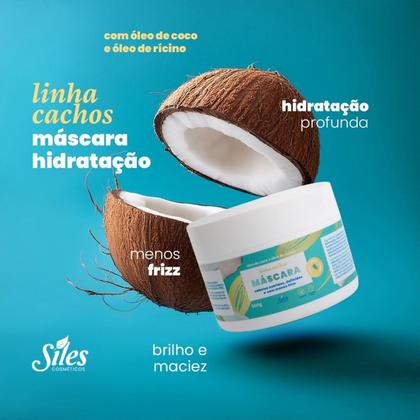 Imagem de Máscara Cachos com Óleo de Coco e Rícino - Siles