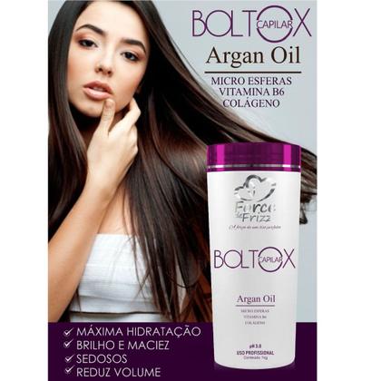 Imagem de Máscara Capilar Boltox Profissional de Argan Oil Force Cosméticos 1Kg Redutor de Volume
