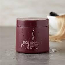 Imagem de Máscara Capilar Hidratante e Matizadora para cabelos loiros, grisalhos ou descoloridos 500g Anuar Blond