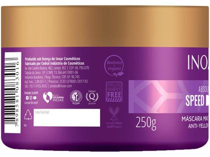 Imagem de Máscara Capilar Inoar Absolut Speed Blond Matizadora 250g