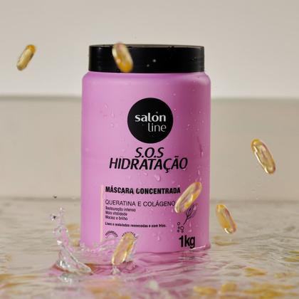 Imagem de Máscara Capilar Salon Line SOS Hidratação Queratina E Colágeno 1kg