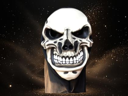 Imagem de Máscara Caveira assustadora Maquiavélica  de Látex