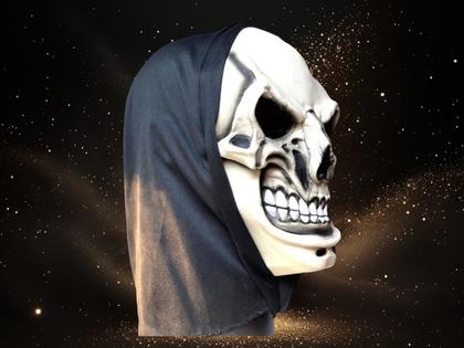 Imagem de Máscara Caveira assustadora Maquiavélica  de Látex