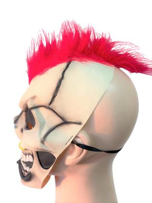 Imagem de Máscara Caveira Punk com Pelos Esqueleto Gótico Fantasia