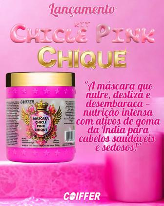 Imagem de Mascara chicle pink chique coiffer 500g