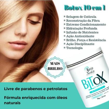 Imagem de Mascara de alisamento escova btox amazon flowers terapia tratamento liso alto impacto 1000ml