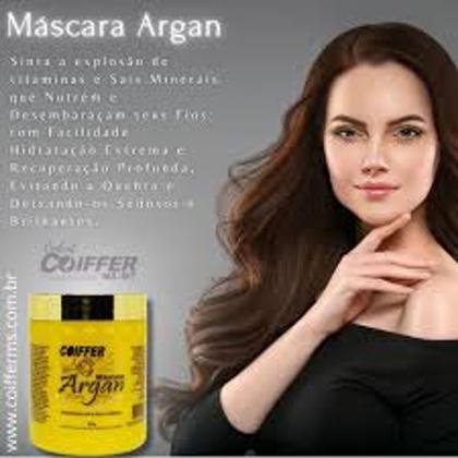 Imagem de Máscara de Argan Coiffer 500g Hidratação e Nutrição Profunda para Todos os Tipos de Cabelo