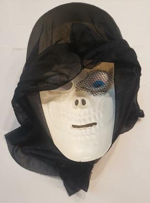 Imagem de Máscara De Caveira Com Olho Capuz Festa Fantasia Halloween