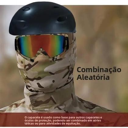 Imagem de Máscara De Ciclismo Camuflada De Secagem Rápida Com Proteção Solar E Um Furo Para Atividades Ao Ar