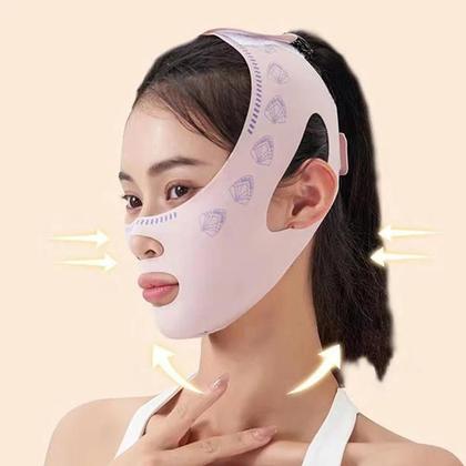 Imagem de Máscara De Dormir Anti-Rugas Para Mulheres, Bandagem Modeladora V Shaper Para Lifting Facial E Saúde