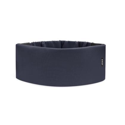 Imagem de Máscara de Dormir Away - Máscara Térmica Premium para Sono e Viagem, Bloqueio Total, Macia, Contornada, Compacta, Bolso Oculto para Protetores Auriculares, Azul Marinho