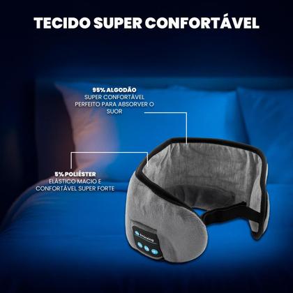Imagem de Máscara de Dormir Bluetooth Sem Fio com Fones De Ouvido Integrados