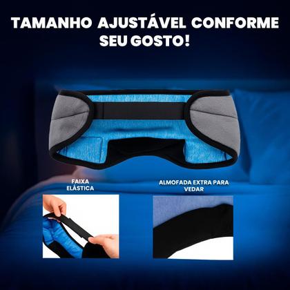 Imagem de Máscara de Dormir Bluetooth Sem Fio com Fones De Ouvido Integrados