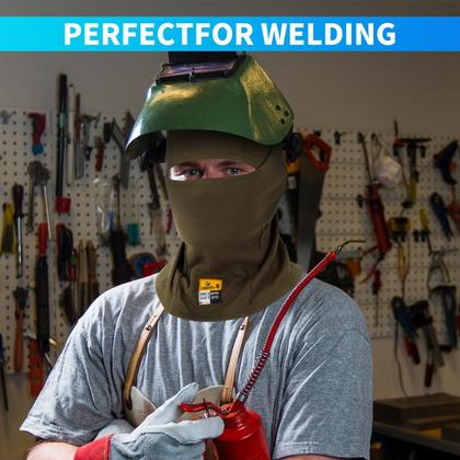 Imagem de Máscara de esqui com capuz de soldagem resistente a chamas Balaclava LANLFY