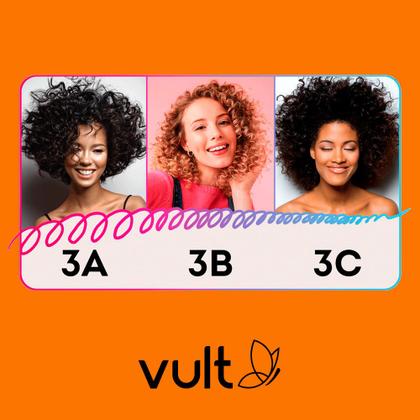 Imagem de Máscara de Hidratação Capilar Cabelos Cacheados 3A 3B 3C Cachos Vult Sachê 60g