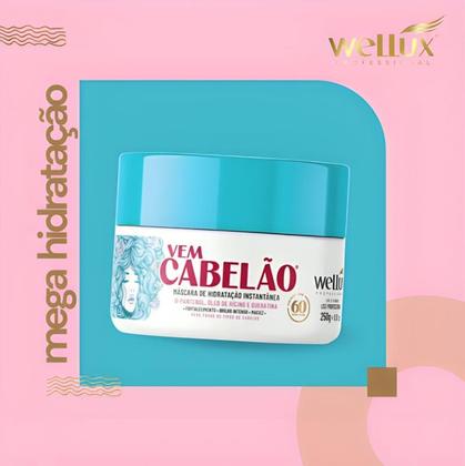 Imagem de Máscara De Hidratação Instantânea Vem Cabelão 250g - Wellux