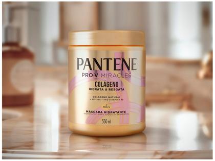 Máscara de Hidratação Pantene Pro-V Miracles - Colágeno Hidrata e Resgata 550ml Imagem de Máscara de Hidratação Pantene Pro-V Miracles