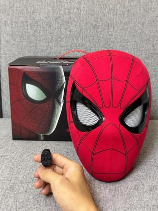 Imagem de Máscara de Homem-Aranha Recarregável - Capacete com Olhos Removíveis para Cosplay