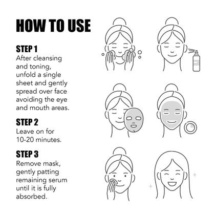 Imagem de Máscara de Lençol LAPCOS Tea Tree - Calmante para Acne (Pacote com 5)