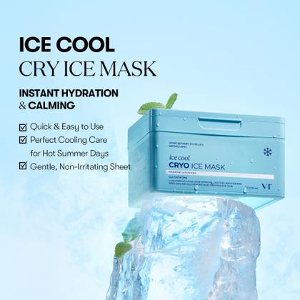 Máscara de lençol VT COSMETICS Cryo Ice Mask Hydrating x30