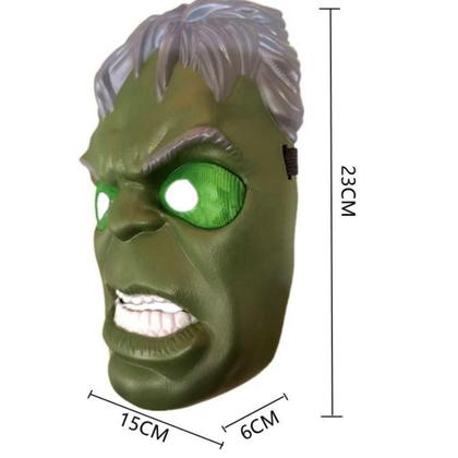 Imagem de Máscara De Luz Led Super Heroes Avengers Infantil Hulk