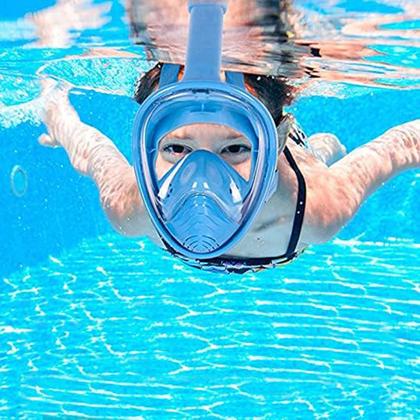 Imagem de Máscara de Mergulho Infantil Brastoy Natação Praia Mar Piscina Snorkel Para Crianças Antiembaçante Suporte Câmera Acessórios