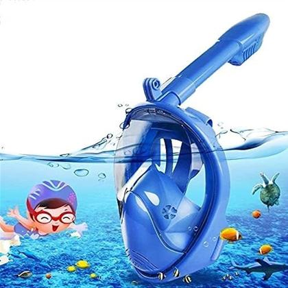Imagem de Máscara de Mergulho Infantil Brastoy Natação Praia Mar Piscina Snorkel Para Crianças Antiembaçante Suporte Câmera Acessórios