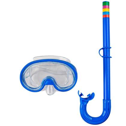 Imagem de MASCARA DE MERGULHO SNORKEL INFANTIL OCULOS PISCINA PRAIA Cor:Verde