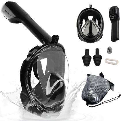 Imagem de Máscara De Mergulho Subaquática Antiembaçante Equipamento De Natação Segunda Geração C/ Suporte Para GoPro