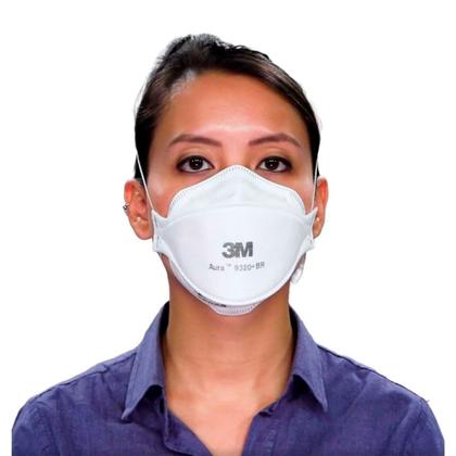 Imagem de Máscara de Segurança Sem Válvula Aura 9320+BR PFF2 1 Un. 3M