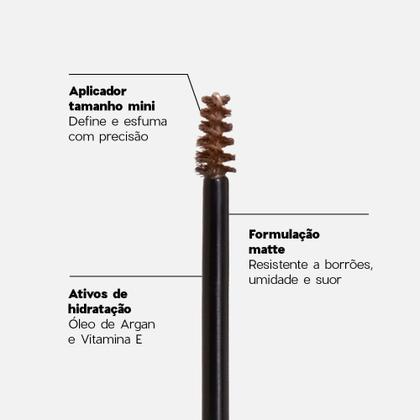 Imagem de Máscara de Sobrancelha Castanho Claro Nádia Tambasco By Océane - Brow Definer Light Brown 5ml