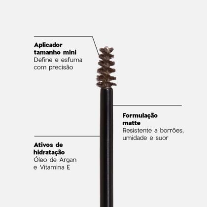 Imagem de Máscara de Sobrancelha Castanho Escuro Nádia Tambasco By Océane - Brow Definer Deep Brown 5ml