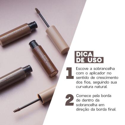 Imagem de Máscara de Sobrancelha Castanho Escuro Nádia Tambasco By Océane - Brow Definer Deep Brown 5ml