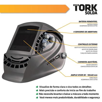 Imagem de Mascara De Solda Automatica Escurecimento 8K Control Tork