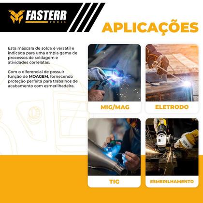 Imagem de Máscara de Solda Com Regulagem Automática Fasterr FST039