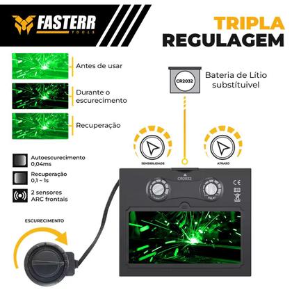 Imagem de Máscara de Solda Com Regulagem Automática Fasterr FST039
