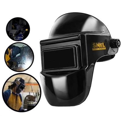 Imagem de Máscara de Solda Fixa SN15 Snel Ferramentas Preta com Visor Rebatível
