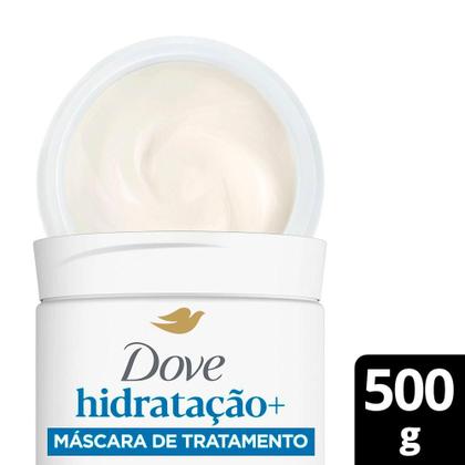 Imagem de Máscara de Tratamento e Finalização 2 em 1 Dove Hidratação e Hialuron VIT 500g