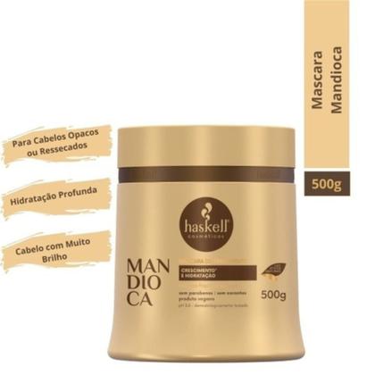 Imagem de Máscara de Tratamento Mandioca Haskell 500g - Crescimento e Hidratação