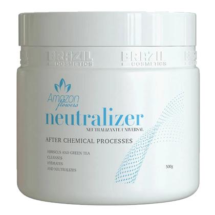 Imagem de Mascara de tratamento pos escova progressiva limpeza detok hidratação amazon flowers 500gr