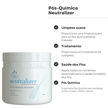 Imagem de Mascara de tratamento pos escova progressiva limpeza detok hidratação amazon flowers 500gr