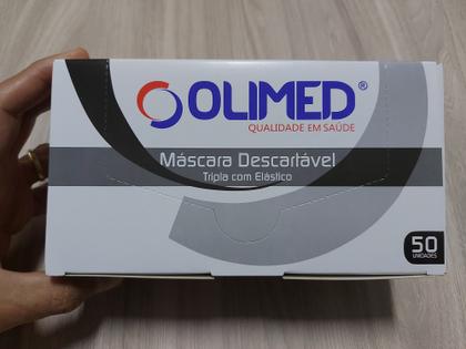 Imagem de Máscara Descartável com Tripla Proteção Caixa Com 50 unidades