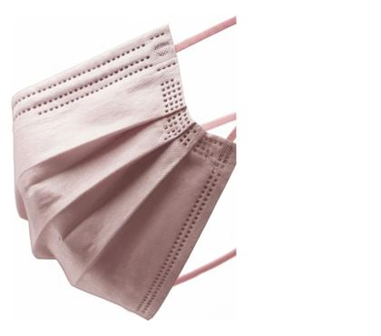 Imagem de Mascara Descartavel Rosa Tripla Com Elastico C/ 50 - Talge